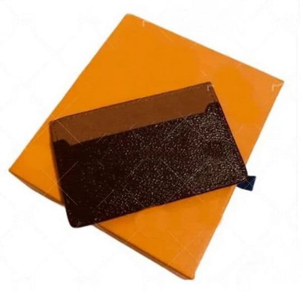 Mens Designers Card ID Holder Classic Casual Credit Wallets Women's Leather Ultra Slim Wallet Packet Bag Holders with box Hei