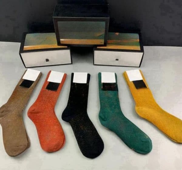 Brand Mens Womens Socks Five Luxurys g Sports Winter Mesh Letter Printed Brands Cotton Man Femal Sock With Box