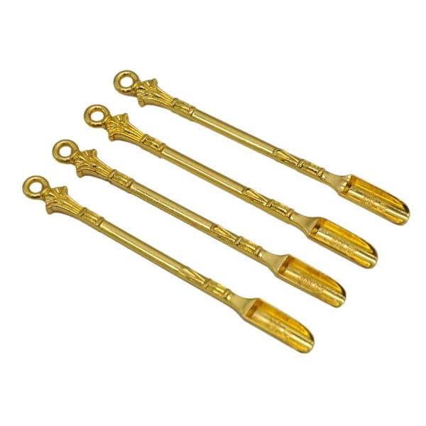 Mini metal spoon gold color Use Spoon handcraft Accessories