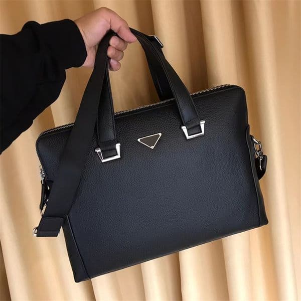 Men bag Shoulder Briefcase Genuine Leather Designer Handbag Business Laptop Bag Messenger Bags Totes Unisex Men's Lage Computer Handbags 39cm