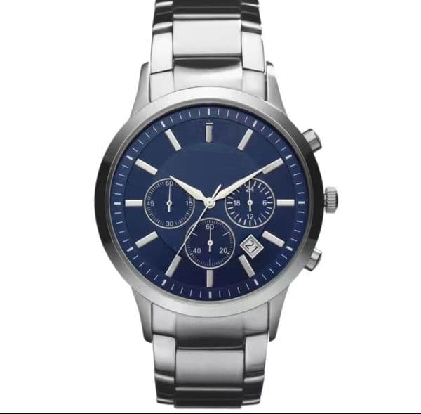 Luxury Watch 904l Stainless Steel AR2448 Japanese Quartz Movement Relojes Gift Discount For Men's Chronograph Watches Fashion Vintage High Quality Reloj