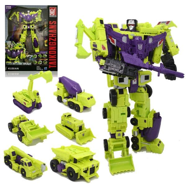 2026 New Novelty Games HZX 6In1 Devastator Haizhixing Transformation Toys Anime Action Figure KO G1 Robot Aircraft Engineering Vehicle Model NO Box Toys