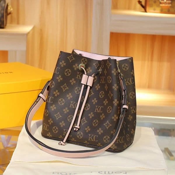 2019 NEONOE MM Designer Bucket Handbag Women Leather Shoulder Crossbody Bag M44020