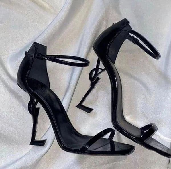 With Box OPYUM Sandals Sexy shoes Woman Summer Sandals High-heeled Wedding shoess Pointed toe Fashion Single High heel