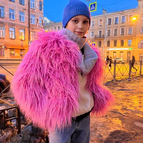 Women s Jackets Fur Coats Autumn Winter Top Fashion Pink Faux Coat Elegant Thick Warm for 230208