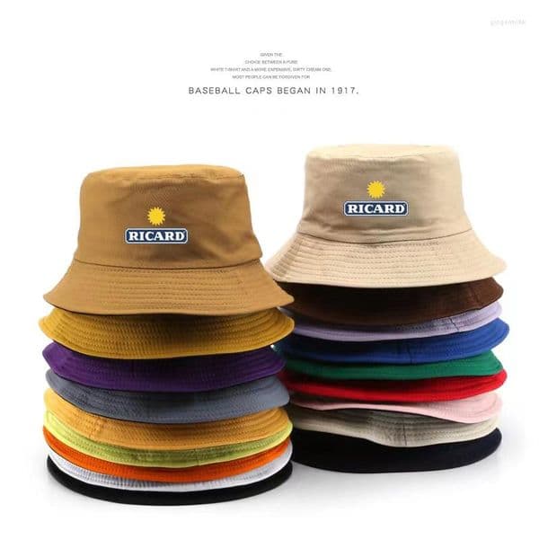 2026 New Berets Classic Ricard Bob For France Man Outdoor Sports Travel Sun Beach Hat Lady Casual Double Side Wear Bucket Riacrd Panama Designer