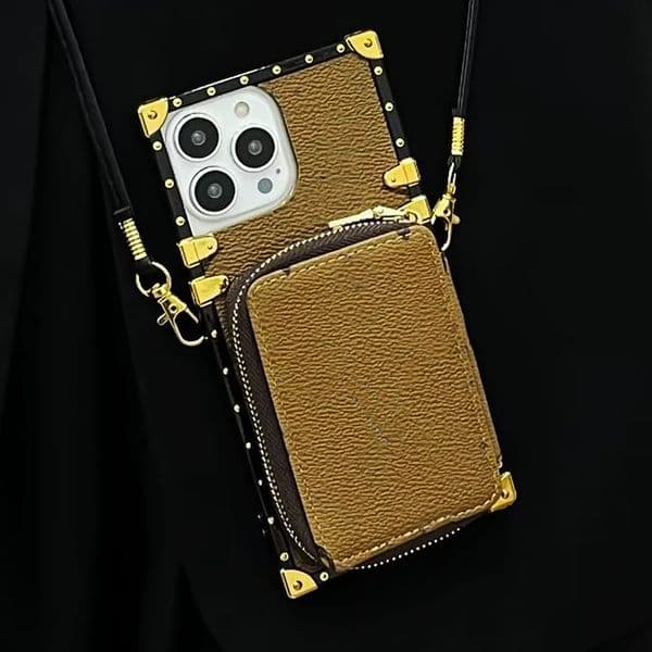 Designer Wallet Phone Case for iPhone 15 14 13 Pro Max 12 11 XS XS XR 8P Luxury Brand Card Holder Zipper Bags Leather Letter Samsung Galaxy s23 ultra s22 s21 Note 20 Cover