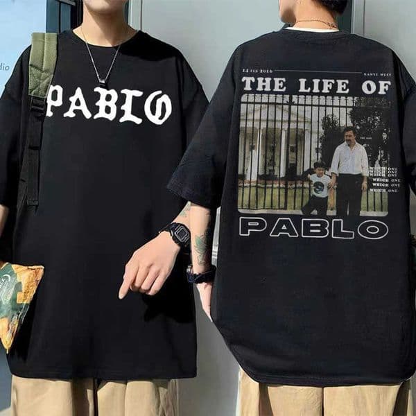 Men's T-Shirts Rapper Escobar Jeen Yuhs The Life of Pablo Inspired Album Cover Graphic Tshirt Summer Men Women Hip Hop Tee Shirt J260117
