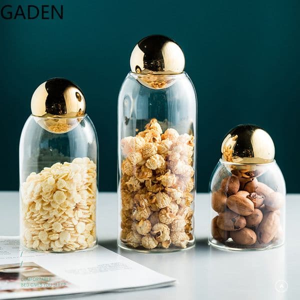 Storage Bottles Jars Transparent Glass Sealed Jar Coffee Bean Storage Tank Cork Stopper Glass Bottle Storage Tank Multigrain Storage Tank Household 230217