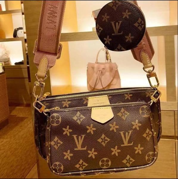 3pcs/set Women Shoulder Bag MULTI POCHETTE ACCESSORIES Luxury Handbag Messenger Chain Strap Purse Clutch Tote Function louiseitys LVS viutonitys