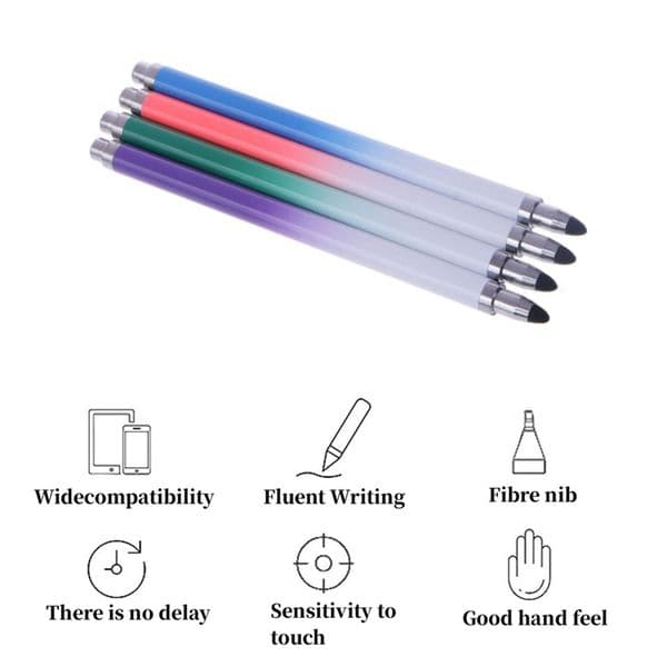 Gradient Screen Fiber Stylus Pens Iphone 17 16 16E 15 14 Plus 13 Pro 12 11 Samsung S25 Edge S24 S23 A56 A36 A26 ipad Table PC Bling Suitable For Capacitive