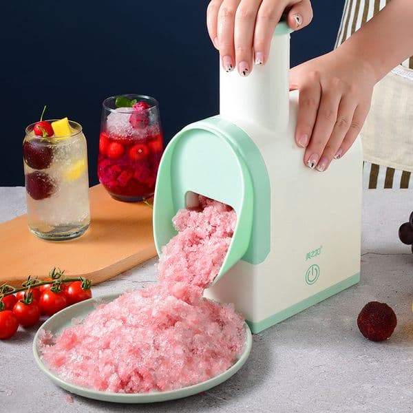 Ice Crushers Shavers Wireless Electric Shaver USB Charging Crusher Portable Slush Maker Home Snow Cone Smoothie Block Making Machine 230222