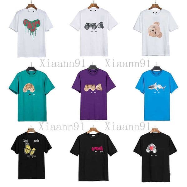 Designer Fashion Luxury palmangletshirtlys t Shirt Casual Print pattern Palms tshirt Mens Women Printing Bear Breathable Summer High Street Trend sweatshirt
