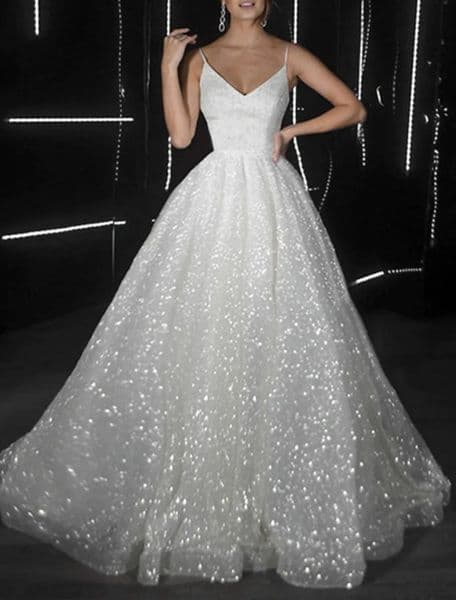 White Evening Birthday Dress 2023 Sleeveless Spaghetti Strap Tulle Sequin Prom Formal Party Gowns for Women Abendkleider Vestidos De Feast