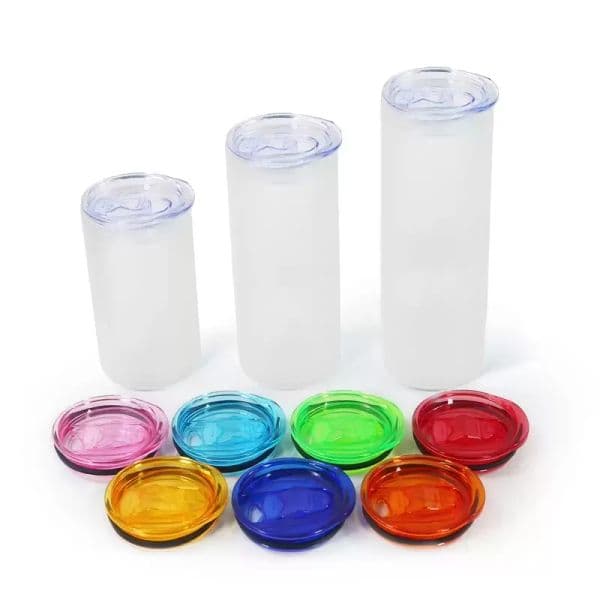 Colorful Sealing Lids Suitable For 16 20 25Oz Glass Tumblers With Straw Summer Straight Drinkware Juice Cup 915 B2