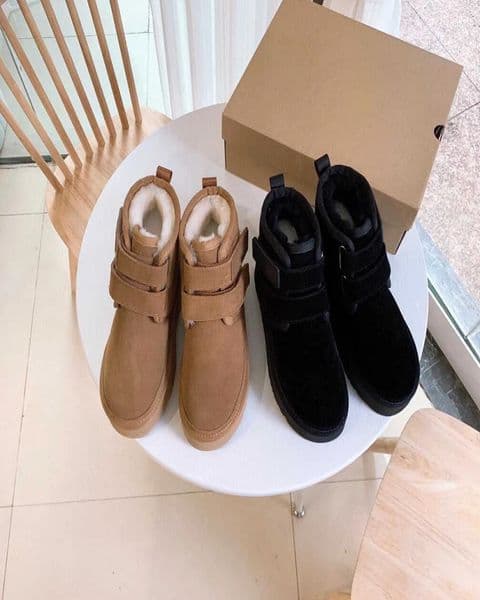 Boots Winter Australia Neumel Platform Boots Fashion Flat Snow Boot Chestnut Black Sheepskin Shearling Women Shoes Outdoor Comfort Designer
