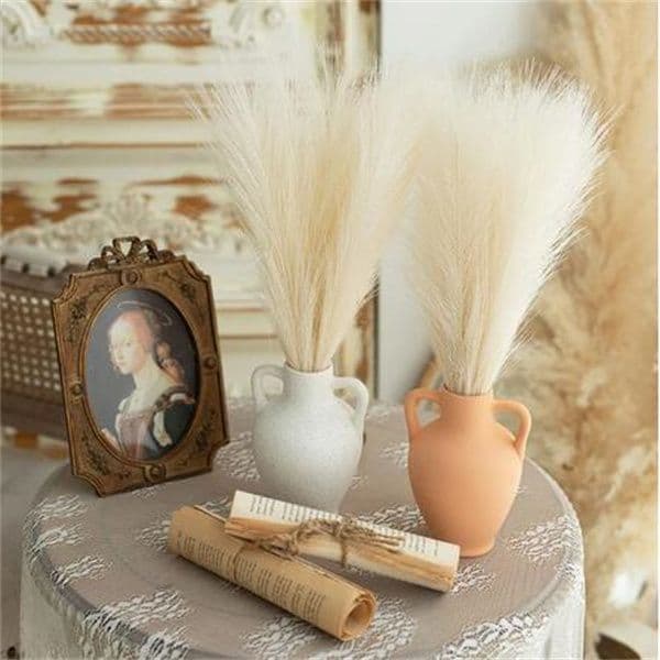 55Cm Fluffy Pampas Grass Boho Decor Flower Fake Plant Reed Simulated Wedding Party Home Decoration Artificial Flowers Gc2162 B2