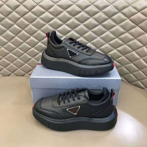 Fashion Luxury Macro Casual Shoes Men Platform Running Sneakers Italy Famous Elastic Band Low Top Black White Leather Designer Increased Casual Trainers Box EU 38-45