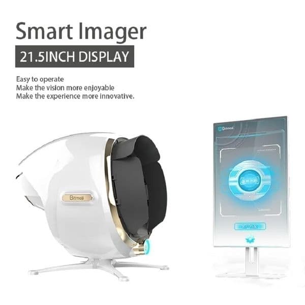 Professional Skin Analyzer - 36 Million Pixels, Facial Skin Analysis, Acne & Pore Detection, Moisture Measurement, Multi-Language, Home & Salon