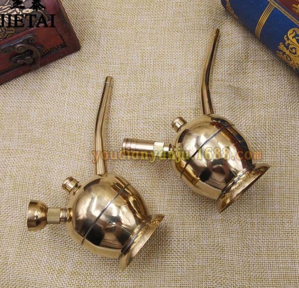 Smoking Pipes Pure copper dual purpose pipe, water filtration, creative spherical insert, dry smoke, tobacco bag, pot