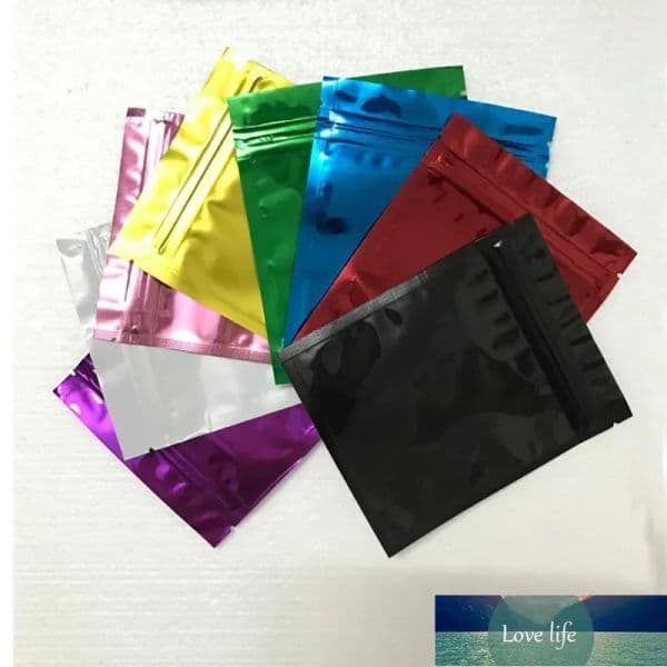 Clear Mylar Bags Sample Packets Metal Aluminum Candy Packaging zipper Pouch Resealable Plastic Foil Bag for Tea Snacks 200pcs