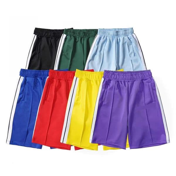 SS23 New Men's Shorts with Pocket Elastic Band Graffiti Print Fashion Designer Personalized Versatile Casual Pants