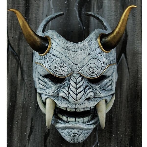 2026 New Party Masks Mask Headwear Oni Sarai Cow Devil Grimace Fangs Japanese Cosplay Costume Props Halloween Horror Decor Home Decoration 2