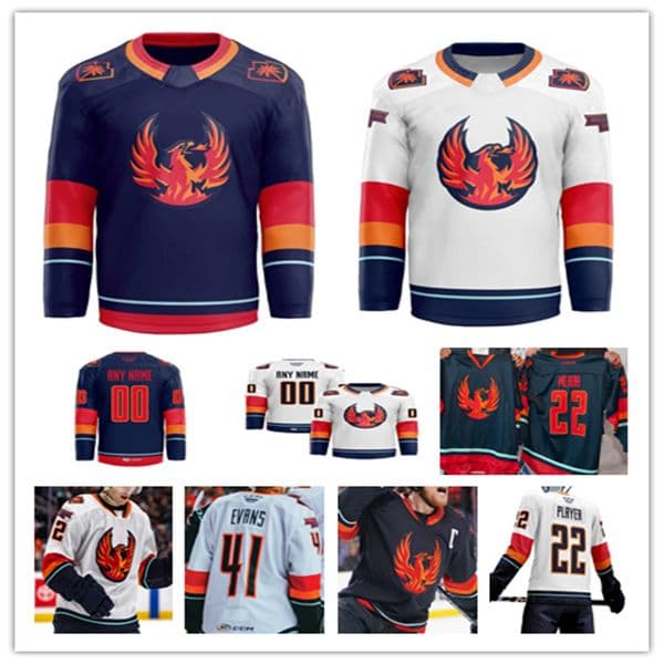 Coachella Valley Firebirds Hockey Jersey Max McCormick Kole Lind Tye Kartye Cameron Hughes Brogan Rafferty Jesper Froden Ryker Evans Andrew Poturalski John Hayden