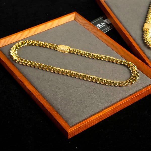 gold chain Wholesale Choker Gold Custom Gold Cuban k Chain Gold Cuban Miami Chain 20mm Miami Cuban Chain Necklace