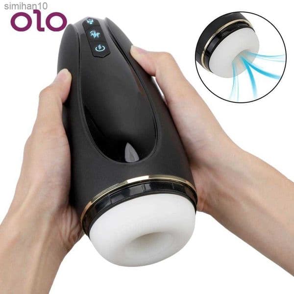 OLO Sucking Oral Sex Automatic Telesic Sex Toys for Men Male Masturbation Cup Airplane Cup Real Vagina Adult Products L230518