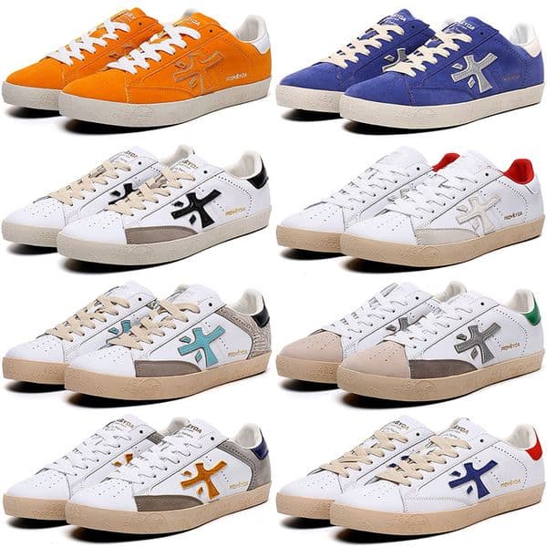 Premiata Mens Womens Running Shoes designer Italy mick lander django sheepskin genuine leather mens traingers sports sneakers walking jogging training shoe