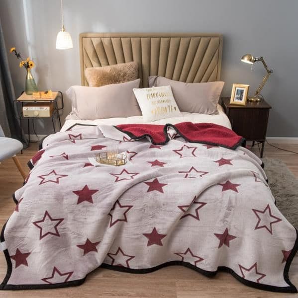 High-end Blanket Wholesale Thickened Mink Fur Fabric Double Flannel Air Conditioning Blanket Bed Sheet Raschel Sofa Cover Blankets