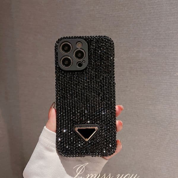 Bling Diamond Designer Phone Case for Apple iPhone 17 16 Max 15 14 Plus 13 Pro 12 Mini 11 XR XS 8 Luxury Crystal Rhinestone Glitter Sparkle Back Cover Funda 33