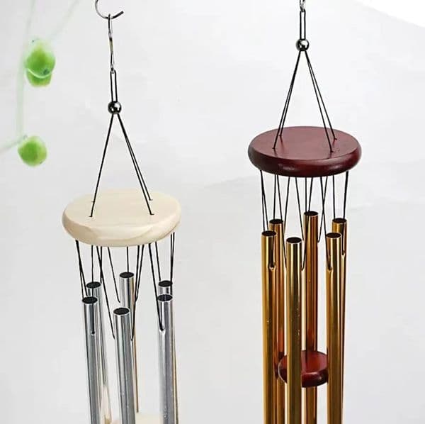 Outdoor Living Wind Chimes Yard Garden Tubes Bells Copper Antique Wind Chime Wall Hanging Home Decoration 6 Tube Windchime Chapel Bells Party Decoration