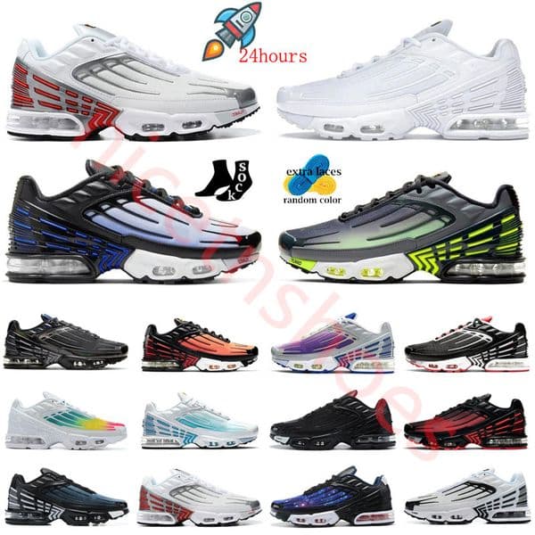 NEW terrascape plus tn 3 running shoes men tuned Laser Blue Bleached Aqua Tiger White Grey Zebra Black Electro Green Tan Burgundy trainers tns outdoor sports