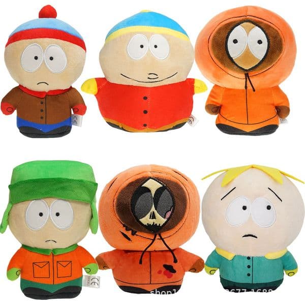 Stuffed Plush Animals 18-20cm Amine The South Stan Parks Plush Toy Cartoon Kyle Kenny Cartman Butters Stuffed Game Plushie Doll For Kids Birthday Gift 230619L260420