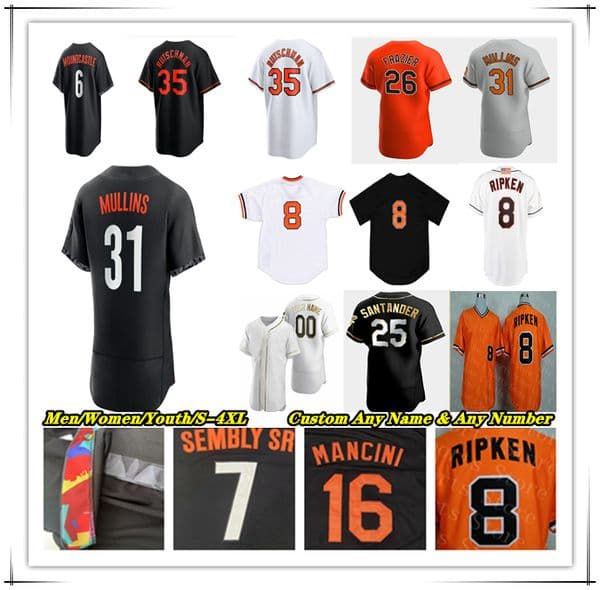 2023 BALTIMORE City Connect Baseball Jersey Cedric Mullins Ramon Urias James McCann Ryan McKenna Ryan O'Hearn Kyle Gibson Tyler Wells Dean Kremer Eddie Murray Hicks