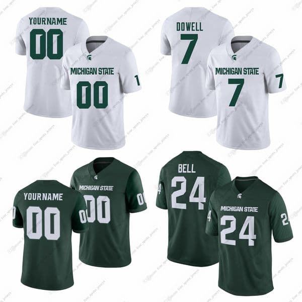 Custom NCAA College Miami Hurricanes Football Jerseys Kirk Cousins Brian Lewerke LeVeon Bell Banks Houser Kim Schorfhaar Berger Carter Joiner III Mangham Millikin