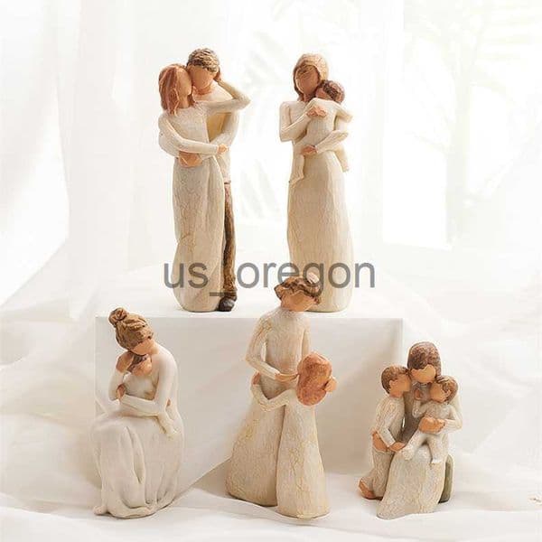 Decorative Objects Figurines home decoration figurines figurine love family happy time resin Statuette decor scandinavian style decorative modern ornaments