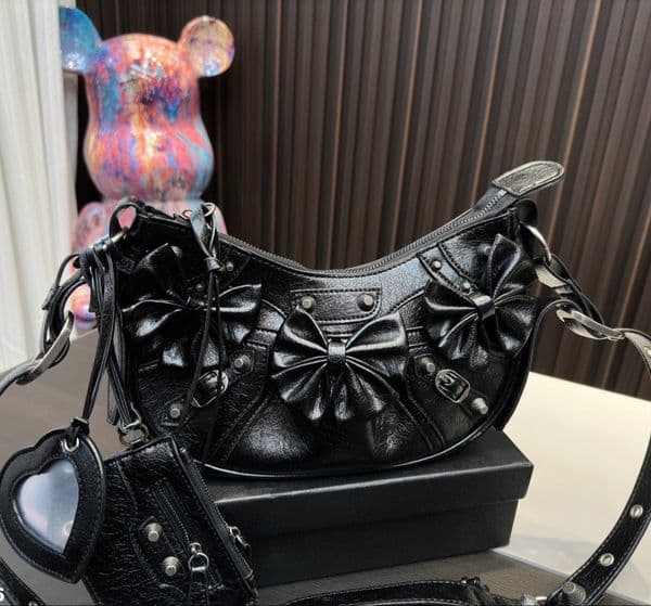 Classic women motorcycle bags 5A Designer Shoulder Bag fashion with love letter mirror cross body top handbag lady Purse