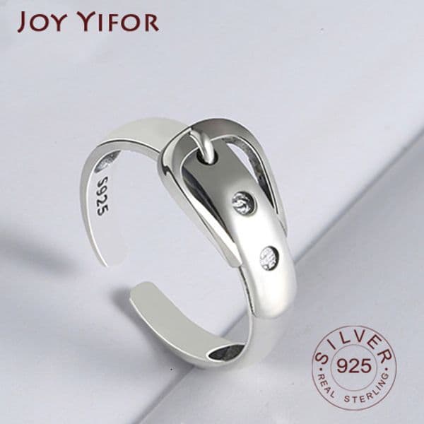 With Side Stones Wave Ring Real 925 Sterling Silver belt Fine Jewelry For Charm Women Birthday party Accessories Gift 230629