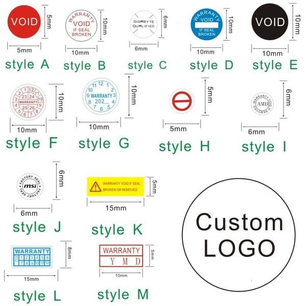 Adhesive Stickers Dylan Xunjing MSI Graphics Card Spring Screw Fragile Sticker Universal Antiprivate Demolition Egg Shell Label 230630