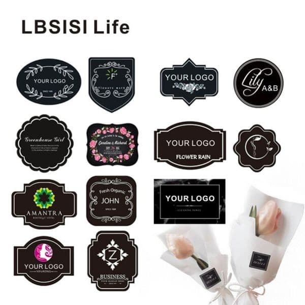 Adhesive Stickers LBSISI Life 1000pcs Custom Print Personalized Waterproof Paper Labels Wedding Christmas Decoration 230630