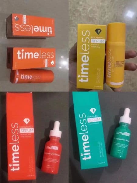 Wholesale Timeless Serum Face Care 10% 20% Vitamin C 30ml Serum Q10 Vitamin B5 essence VE Ferulic Acid Skin Moisturize Essence 1fl.oz Fast Ship