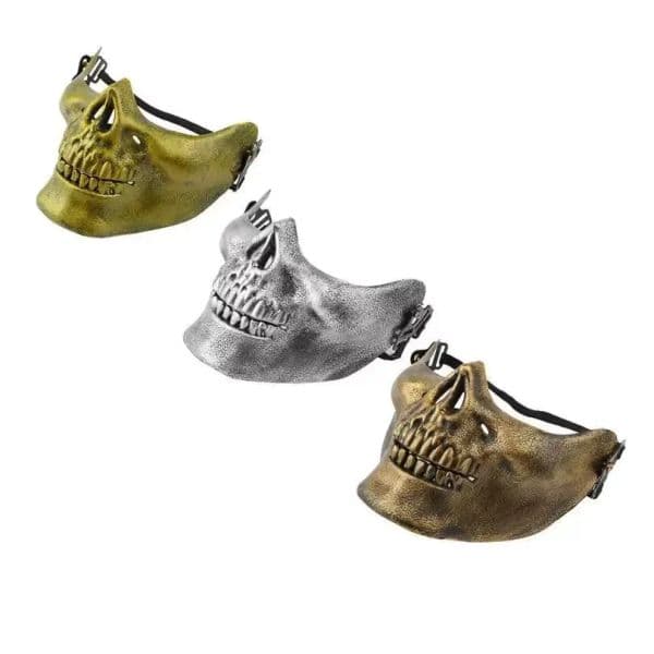 Half Face Protective Mask For Halloween Skull mask CS combat gear half face protective terror mask skull warrior Wholesale