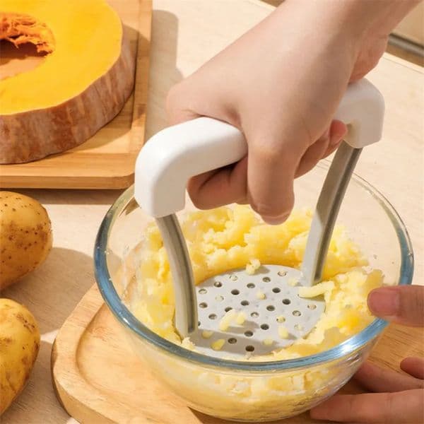 Manual Masher Plastic Pressed Potato Smasher Portable Tool for Babies Food Kitchen Gadgets G0630