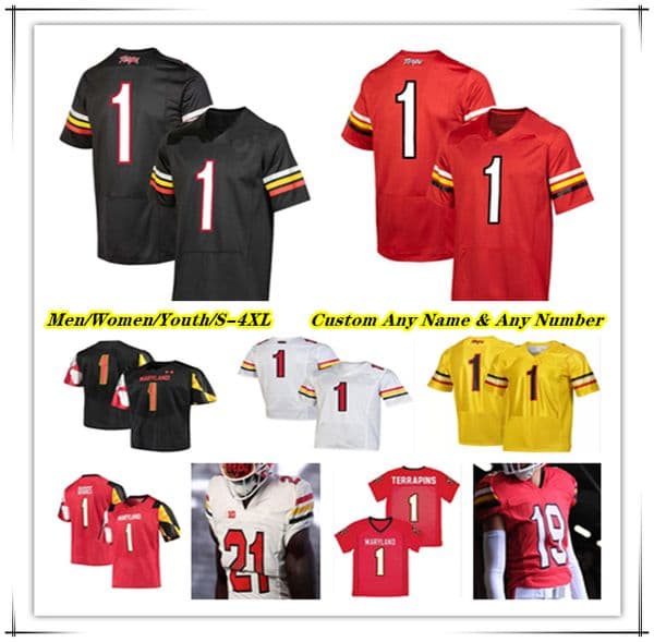 Maryland Terrapins Colleg Football Jersey Taulia Tagovailoa Roman Hemby Colby McDonald Antwain Littleton II Jeshaun Jones Tai Felton Kaden Prather Beau Brade 4XL