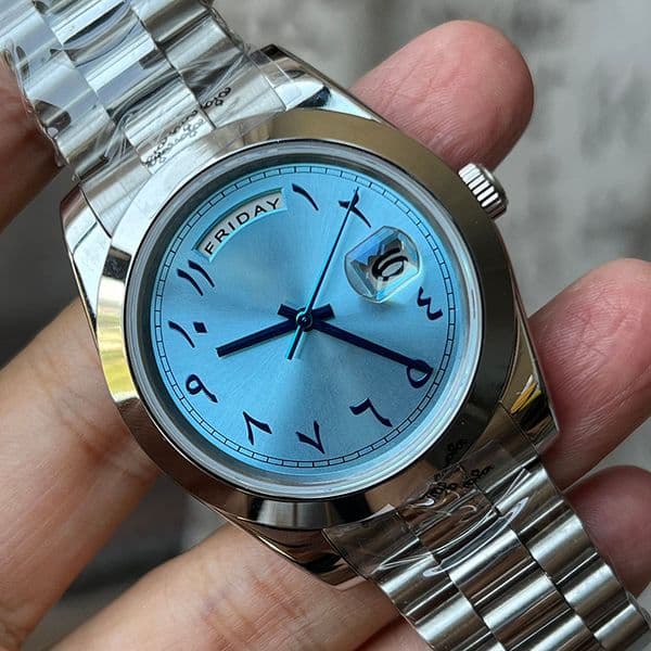 Mens watch daydate 41/36mm Automatic nical Movement Stainless Steel Designer montre de e 41mm Womens waterproof Luminous Wristwatches day date Watches x2