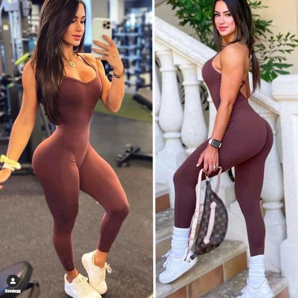 Outfit Pad Sport Suit Female Sculpted Set Tracksuit Ensemble Sportswear Jumpsuit Workout Gym Wear Running Clothes Fitness 230928 Z260508