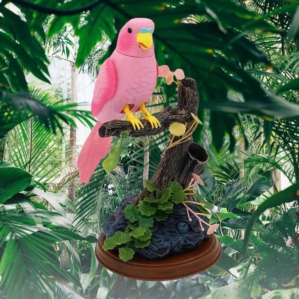 Intelligence toys Electric Battery Operated Birds Toys Simulated Induction Sound Control Voice-Activated Talking Parrots Moving Pets 230928